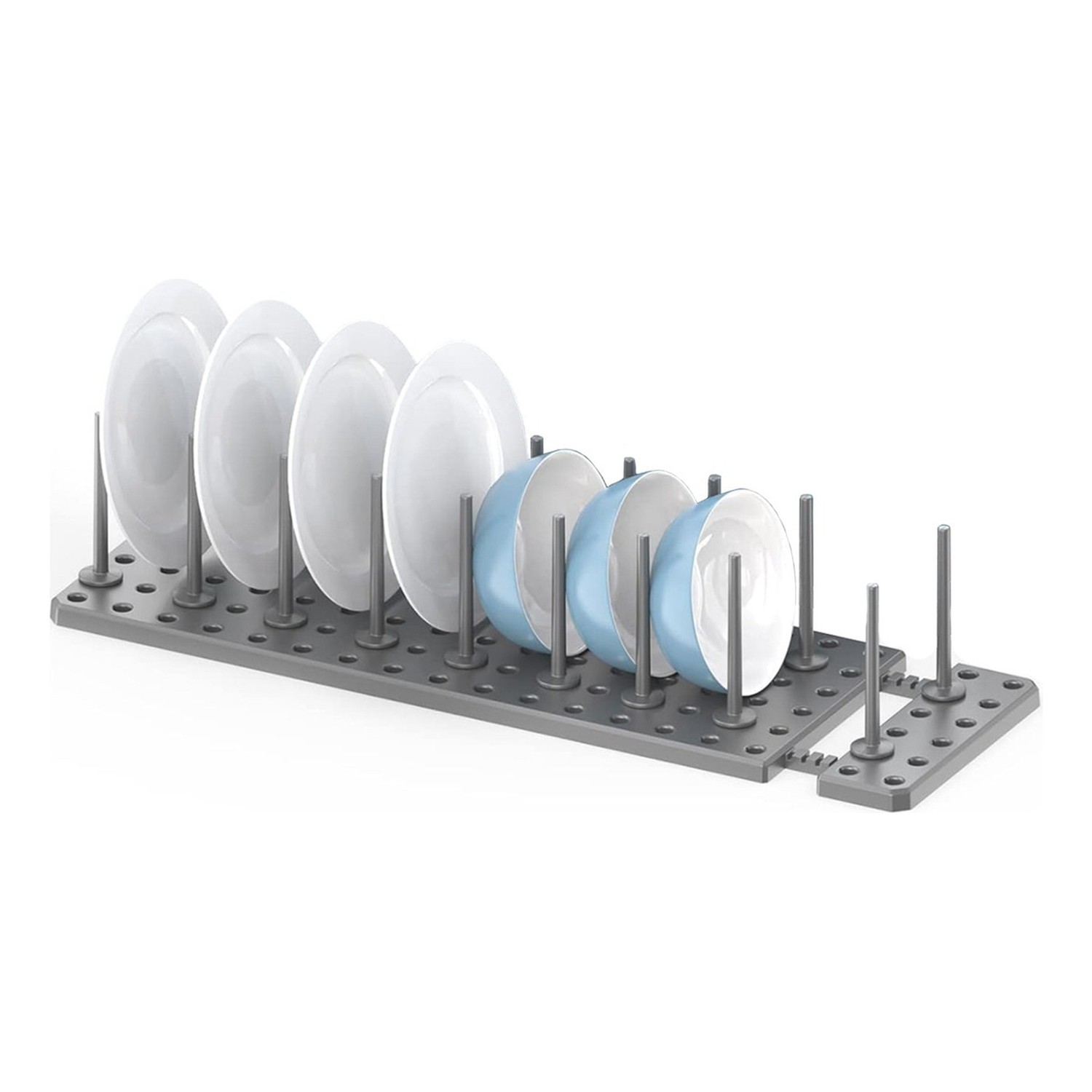 Genérico - Estante Ajustable Drenaje Cocina Organizador Cajón Gris