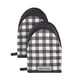 thumbnail image 2 of Juego de 2 guantes de cocina KitchenAid Gingham Onyx Black, 2 of 3
