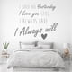 thumbnail image 2 of Decomural I Love You Romance WS-32379, 2 of 2