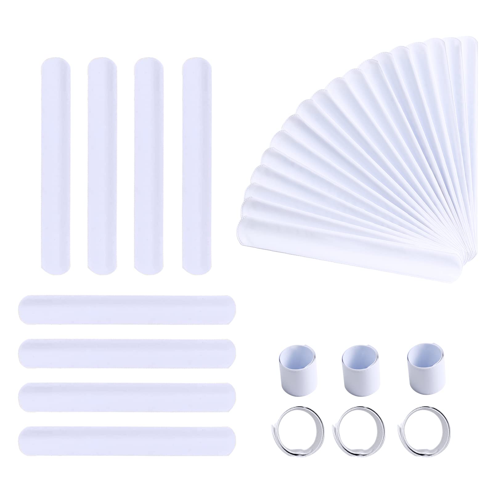 Pulsera Umikk Slap Pvc Blanco Paquete 110