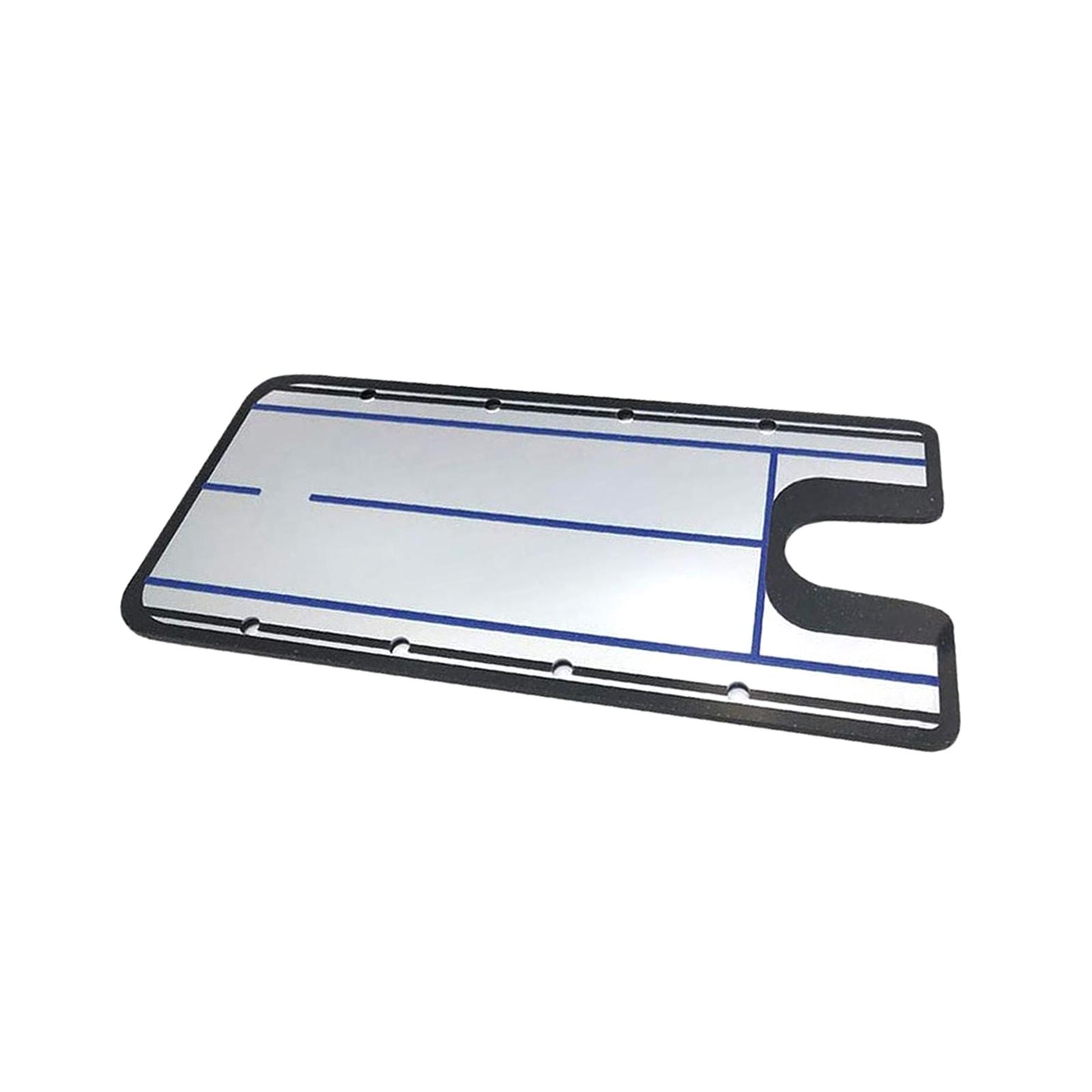 Magideal - Corrección De La Posición Del Espejo De Alineación De Putt De Golf, Mejora La Precisión Para Principiantes, Ayuda De Entrenamiento De Putt De Golf Par Azul