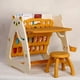 thumbnail image 4 of Set Mesa y Silla Bebé Niños con Estante y Pizarra 3 en 1 amarillo, 4 of 8