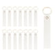thumbnail image 1 of Uxcell 20 Pcs Blanks de Llavero de Cuero PU a Granel Kit de Llavero de Cuero para Grabado Láser con Anillos de Llave para Suministros de Bricolaje Regalos (Blanco, 5.3" x 0.8"), 1 of 6