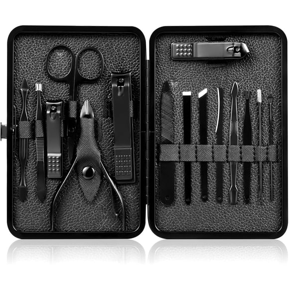 Set Cortauñas QLNE Acero Inoxidable Precisión 16 Piezas