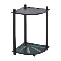 Ioensy - Soporte Para Palos De Billar, Estilo Esquinero De Madera, Elegante, Con Capacidad Para 8 Palos De Billar, Estante Para Tacos De Billar