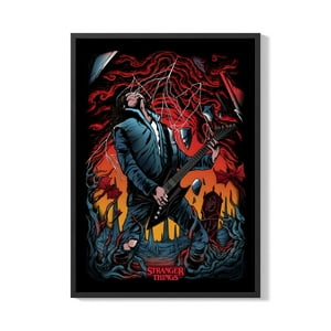 Creango - Cuadro Poster Enmarcado Stranger Thing0 Decorativo