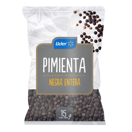 Pimienta Negra Entera 15 g Lider