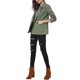 thumbnail image 2 of INSPIRE CHIC Chaquetas utilitarias para mujer con cordón en la cintura, bolsillos con solapa, cremallera y botones, verde XS, 2 of 8