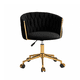 thumbnail image 5 of Silla Escritorio Giratoria Queen Base Dorada - Negro, 5 of 5