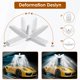 thumbnail image 4 of Luz LED de Garaje YWD 60W Deformable 6000LM E26/E27, 4 of 7