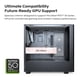 thumbnail image 4 of Gabinete gamer para PC Montech XR Wood negro con madera de nogal y ventiladores ARGB, 4 of 7