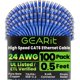 thumbnail image 1 of Cable Ethernet Cat 6 GEARit Paquete de 100 Unidades de 15 cm RJ45 Azul, 1 of 8