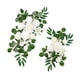 thumbnail image 2 of 2 Piezas De Flores Artificiales Para Arco De Boda, Para Fondo De Pared, Puerta De Entrada, Color Blanco, 2 of 5