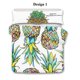 thumbnail image 2 of Tropical Pineapple Zigzags Skull Holiday Quilt Duvet Cover Set Super 3-Piece Bedding Set, 2 of 5