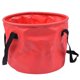 thumbnail image 3 of Cubo de agua plegable al aire libre Portador a prueba de fugas Rojo 30L, 3 of 5