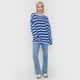 thumbnail image 4 of Sweater Mujer Fit Regular Azul/Rosa Corona, 4 of 5