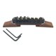 thumbnail image 3 of Sillines Bridge Roller Con Archtop Rosewood Base Jazz Guitar Parts Negro, 3 of 5