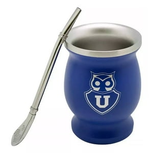 Titanio - Set Mate Con Bombilla Universidad De Chile Matero 200Ml