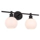 thumbnail image 1 of Aplique de Pared Collier de 2 Luces Negro Esmerilado, 1 of 5