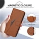 thumbnail image 2 of Funda Cartera Fibra de Carbono para Motorola MOTO S30 Pro 5G con Soporte y Cierre Magnético Marrón, 2 of 6