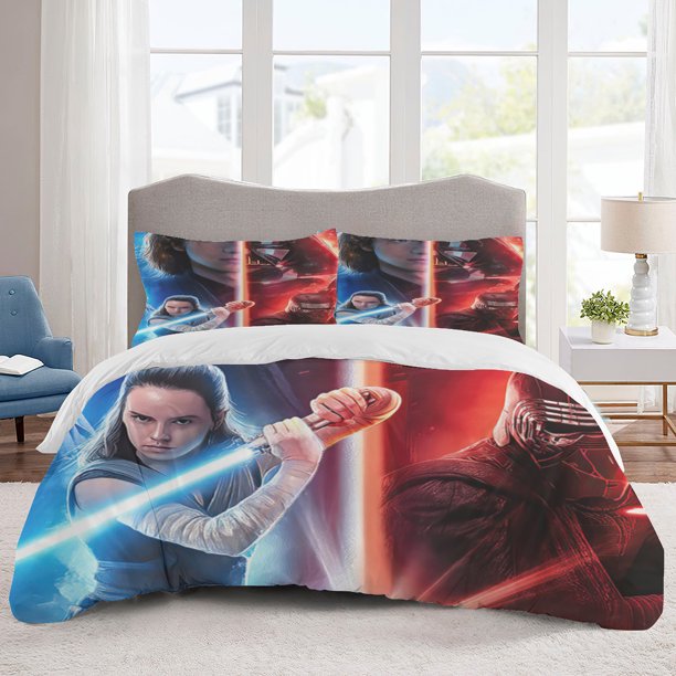 Star Wars Bedding Sets Cartoon Duvet Cover Lightweight 3 Piece Bet Sets for Kids Boys Girls