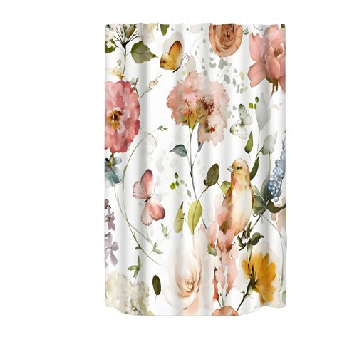 Genérico - Cortina Para Baño Mas Forro De Ducha V3