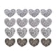 thumbnail image 3 of Parches Decorativos De Lentejuelas Brillantes Con Diamantes De Imitación Para Reparar Chaqueta De Vestir, Color Plateado, 16 Uds., 3 of 5