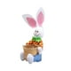 thumbnail image 2 of Cesta Divertida De Conejo De Pascua, Huevos, Cesta De Regalo De Dulces, Decoración Artesanal, Pantalones Azules Para El Hogar, 2 of 5
