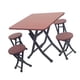thumbnail image 1 of 1/12 Kit De Muebles De Habitación De Casa De Muñecas En Miniatura Juego De Sillas De Mesa Plegables De Plástico, 1 of 3
