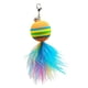 thumbnail image 1 of Juguetes Interactivos Para Gatos Cat Teaser Catcher Feather Wand Toy Ball Tassel 13cm, 1 of 5