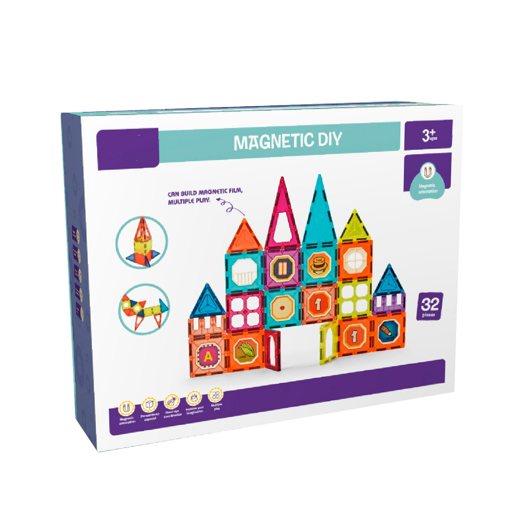 Magnetics - Bloques Magnéticos Para Construir 32 Piezas