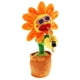 thumbnail image 4 of bailando juguete cantando girasol musical felpa peluche planta juguetes hojas de naranja, 4 of 5