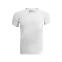 Snix - Polera Rib De Adulto Cuello V Blanca Talla Xl