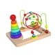 thumbnail image 5 of Anillos de apilamiento de arco iris de juguete de laberinto de cuentas, Toy de montaña de montaña educativa de aprendizaje temprano para niños niños y, 5 of 5