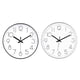 thumbnail image 1 of Reloj de pared jomparis 30 cm 2 unidades negro y plateado, 1 of 7