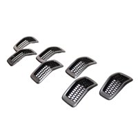 Ioensy - 7 Insertos De Parrilla Delantera 68303626Ac Para Jeep Cherokee 2014-2018 Marco Gris