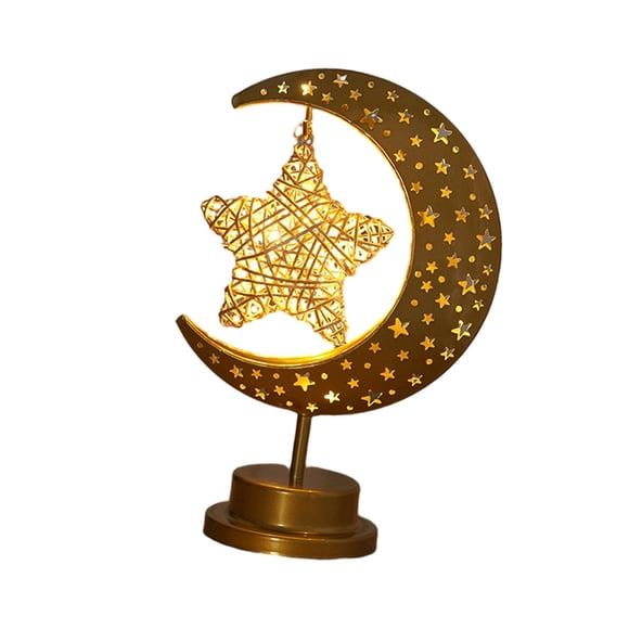 Lámpara De Escritorio Ramadan Moon Star Light Para Dormitorio, Regalo De La Semana De Enfermeras, Día De La Madre, No Hueca