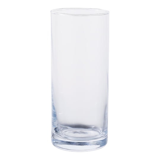 Set 6 Vaso Cilindro Altos Vidrio 400ml Transparente Mainstays