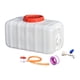 thumbnail image 5 of Tanque De Agua Reutilizable, Cubo De Almacenamiento Horizontal Para Camping, Jardín, Coche, Blanco, 47,5 Kg, 5 of 5