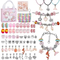 Partyglobos - Kit Para Hacer Pulseras Y Collares Tipo Pandora Unicornio