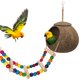 thumbnail image 1 of Coconut Bird House Eeaivnm colgante con escalera para pájaros pequeños, 1 of 7
