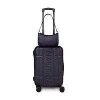 Nautica - Pack Maleta Cabina S (10 Kg) Amsterdam Azul + Cartera Lady Azul