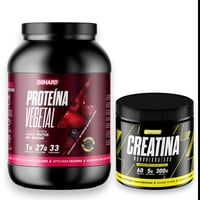 Gohard - Proteína Vegetal Frutos Del Bosque 1Kg Pack Creatina Monohidratada 300Gr