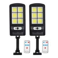 Genérico - Pack 2 Foco Solar Led Exterior Sensor M Y Control R Bk818-6