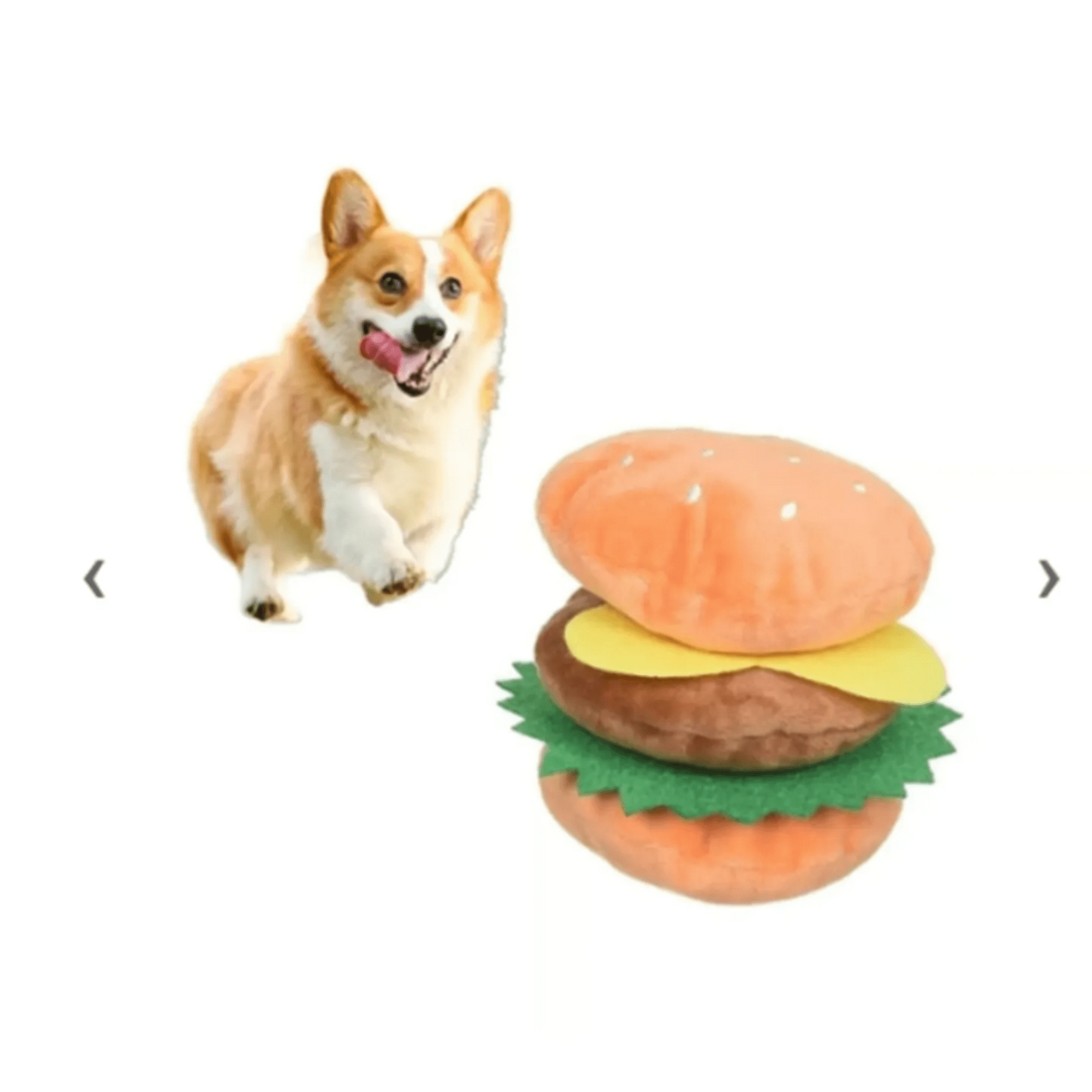 Genérico - Juguete Hamburguesa Burguer De Peluche Sonido Para Perros