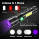 thumbnail image 2 of Linterna Led Luz Blanco, Uv Y Cob 3 En 1,recargable, Agrandar Y Enfocar, 7 Modos, Ipx67, Para Detectar Orina De Mascotas, 2 of 5