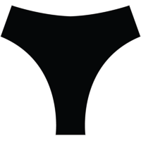 Samia - Bikini Pin Up Tanga Negro M