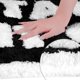 thumbnail image 3 of REGALWOVEN Alfombra de Baño con Letras Lindas, Alfombra de Baño Suave Antideslizante Absorbente Lavable a Máquina Negra 20" x 32", 3 of 6