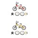 thumbnail image 2 of Juego De Juguete Modelo De Bicicleta Con Dedos Naranja + Amarillo, 2 of 5