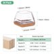 thumbnail image 3 of Uxcell Paquete de 24 Protectores de Piso para Patas de Sillas, Copas de Silicona de 1.1-1.45 Pulgadas Almohadillas de Fieltro Redondas para Muebles Fundas para Patas de Sillas [Blanco Transparente], 3 of 7